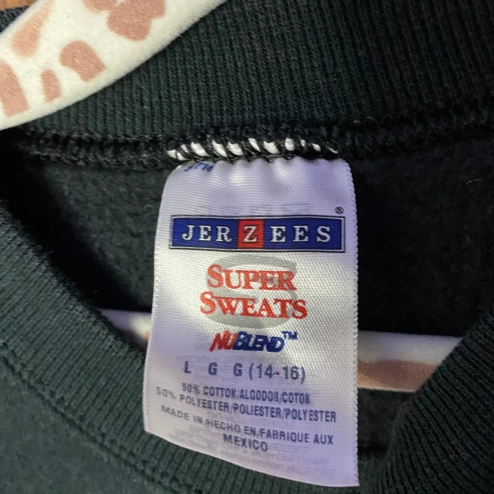 Jerzees Sweatshirt Kids Large 14-16 Stadium Drive Dance Super Sweats Vintage